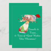 Weihnachtsreihe 20 feiertagskarte (Vorne/Hinten)