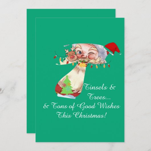 Weihnachtsreihe 20 feiertagskarte (Vorne/Hinten)