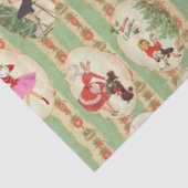 Weihnachtsreihe der 50er Jahre 1950 Design 1 Seidenpapier (Ausschnitt)