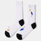Weihnachtsreiher-Crewsocken Socken (Linkes Detail)
