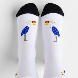 Weihnachtsreiher-Crewsocken Socken