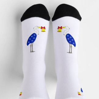 Weihnachtsreiher-Crewsocken Socken