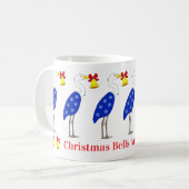 Weihnachtsreiher-Tasse Kaffeetasse (Vorderseite Links)