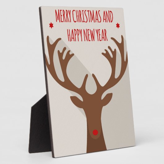 Weihnachtsreiniger angesagtes cooles Elch modern Fotoplatte (Seite)