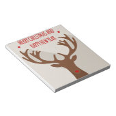 Weihnachtsreiniger angesagtes cooles Elch modern Notizblock (angewinkelt)