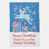 Weihnachtsreiniger fügen Sie eine Nachricht Küchen Handtuch (Vertikal)