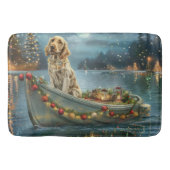 Weihnachtsreise des englischen Setters Badematte (Vorderseite)