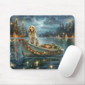 Weihnachtsreise des englischen Setters Mousepad (Mit Mouse)