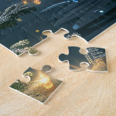 Weihnachtsreise des englischen Setters Puzzle (Seite)