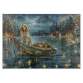 Weihnachtsreise des englischen Setters Schneidebrett (Vorderseite)