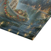 Weihnachtsreise des englischen Setters Schneidebrett (Ecke)