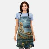 Weihnachtsreise des englischen Setters Schürze (Getragen)