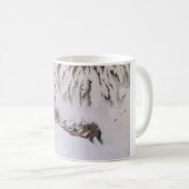 Weihnachtsreise durch den Schnee (von Kittelsen) Kaffeetasse (VorderseiteRechts)