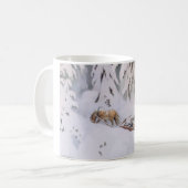 Weihnachtsreise durch den Schnee (von Kittelsen) Kaffeetasse (Vorderseite Links)