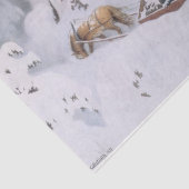 Weihnachtsreise durch den Schnee (von Kittelsen) Seidenpapier (Ausschnitt)
