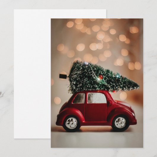 Weihnachtsreise Feiertagskarte (Vorne/Hinten)