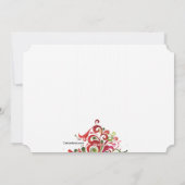 Weihnachtsreise Feiertagskarte (Rückseite)