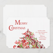 Weihnachtsreise Feiertagskarte (Vorne/Hinten)