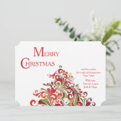 Weihnachtsreise Feiertagskarte (Stehend Vorderseite)