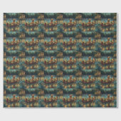 Weihnachtsreise in Afghanistan Geschenkpapier (Flach)