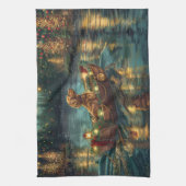 Weihnachtsreise in Afghanistan Geschirrtuch (Vertikal)