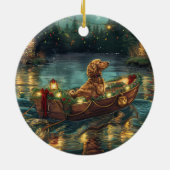 Weihnachtsreise in Afghanistan Keramik Ornament (Hinten)