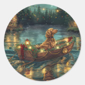 Weihnachtsreise in Afghanistan Runder Aufkleber (Vorderseite)