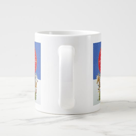 Weihnachtsreise Jumbo-Tasse (Rückseite)