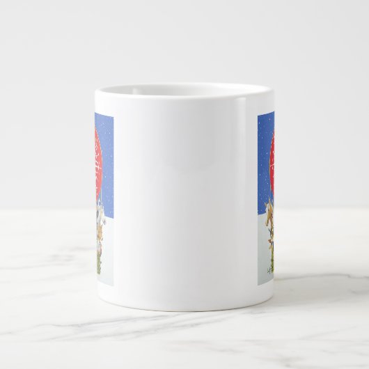 Weihnachtsreise Jumbo-Tasse (Vorderseite)