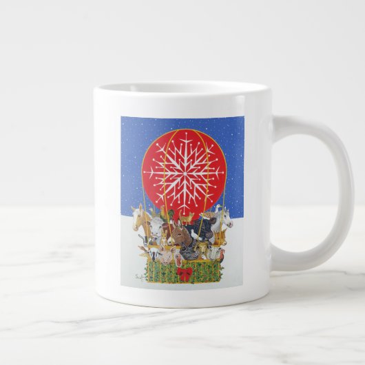 Weihnachtsreise Jumbo-Tasse (Rechts)