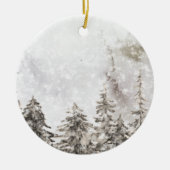 Weihnachtsreise Keramik Ornament (Vorne)