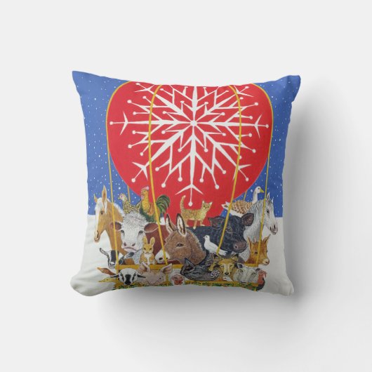 Weihnachtsreise Kissen (Vorderseite)