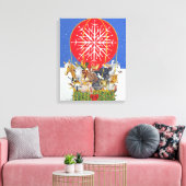 Weihnachtsreise Leinwanddruck (Insitu (Wohnzimmer))