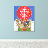 Weihnachtsreise Leinwanddruck (Insitu (Holzboden))