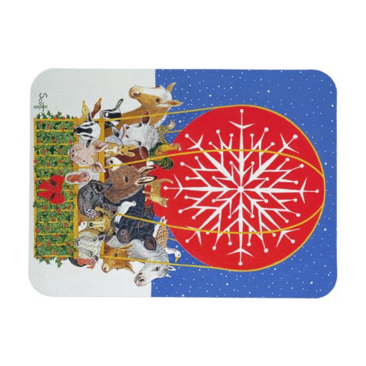 Weihnachtsreise Magnet (Horizontal)