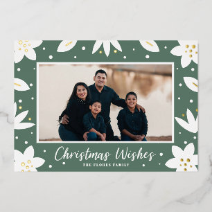 Weihnachtsreise mit der Flora Weihnachtskarte Folien Feiertagskarte