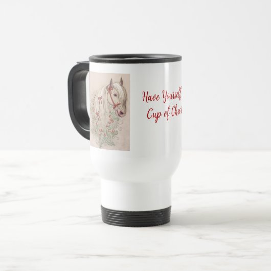 Weihnachtsreise Mug Reisebecher (Vorderseite Links)
