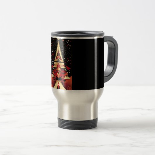 Weihnachtsreise/Pendlerreise Tasse (VorderseiteRechts)