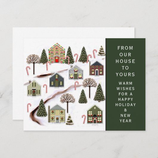 Weihnachtsreise Postkarte (Vorne/Hinten)