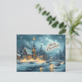 Weihnachtsreise Postkarte (Stehend Vorderseite)