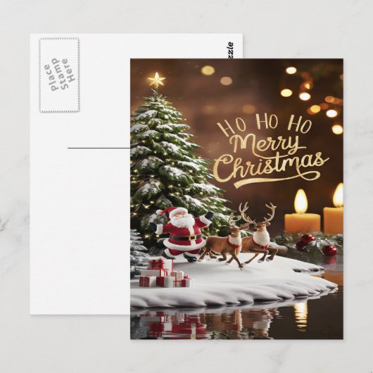 Weihnachtsreise Postkarte (Vorne/Hinten)