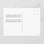 Weihnachtsreise Postkarte (Rückseite)