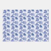 Weihnachtsreise - Weihnachtsfeiern | 3 Farben Geschenkpapier Set (Vorderseite)