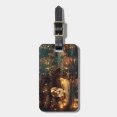 Weihnachtsreise zum Japanischen Kinn Gepäckanhänger (Vorderseite vertikal)