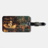 Weihnachtsreise zum Japanischen Kinn Gepäckanhänger (Rückseite horizontal)