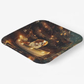 Weihnachtsreise zum Japanischen Kinn Pappteller (Gewinkelt)