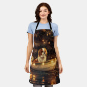 Weihnachtsreise zum Japanischen Kinn Schürze (Getragen)