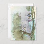 Weihnachtsreisekarte Feiertagspostkarte (Vorne/Hinten)