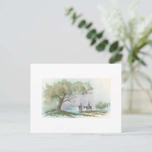 Weihnachtsreisekarte Feiertagspostkarte (Stehend Vorderseite)