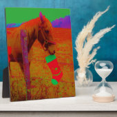 Weihnachtsreitferd Fotoplatte (Seite)